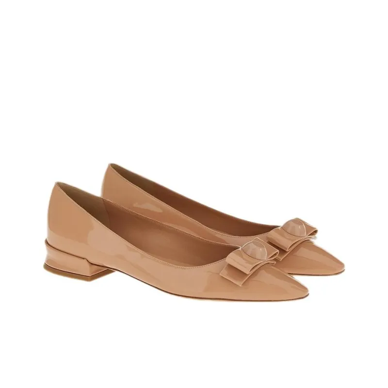 FERRAGAMO Vara Flat Shoes Women's Brown-2