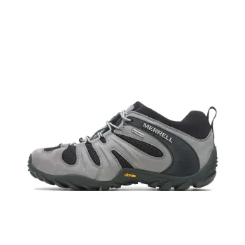 MERRELL Chameleon 8 Slip-Resistant Water-Resistant Low-Top Hiking Shoes Men's Charcoal Gray