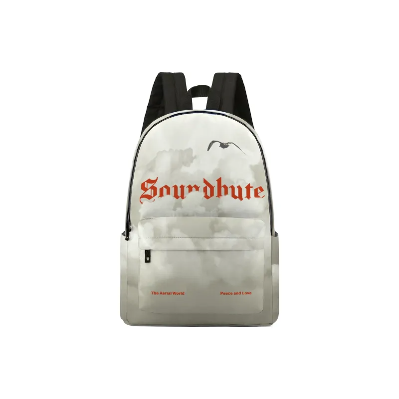 ONRF Polyester Backpack Unisex Gray White-0