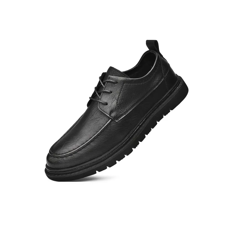King Jinmai Men's Casual Shoes Men Low Top Black, Brown-1