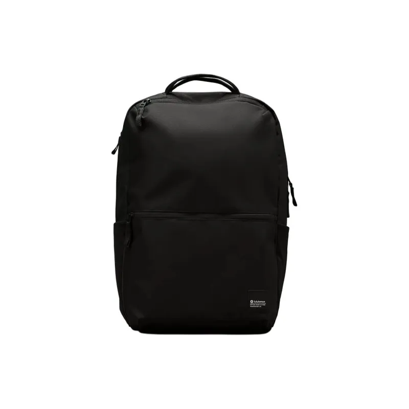 Lululemon Recycled Polyester Backpack Regular Unisex Black & Horizontal Stripe Gray-0