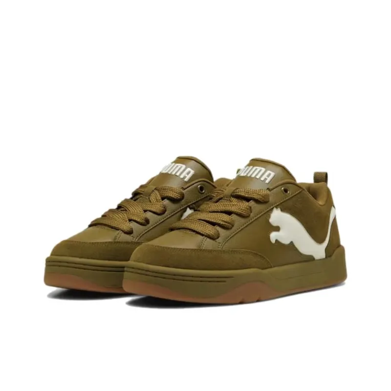 PUMA Anti Slip Wear Resistant Low Top Skateboard Shoes Unisex Army Green-2