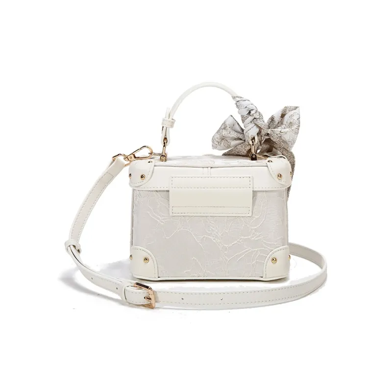 Carit&Koty Polyurethane Synthetic Leather Crossbody Handbags Regular Women's White-3