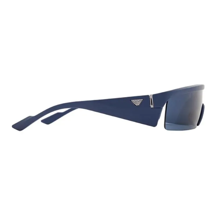 EMPORIO ARMANI Injection Molding Rectangular Sunglasses Men's Blue-2