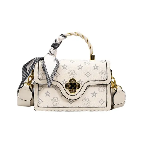 Bywhich PU Crossbody Handbags Regular Women's Ecru