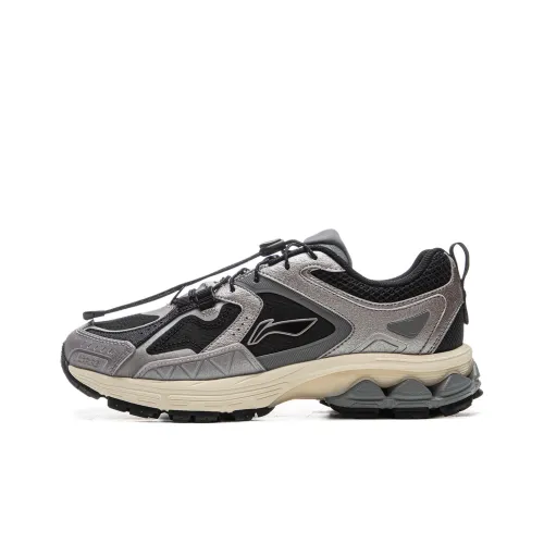 LINING Support 2.0 Trail V2 Running Shoes Women's Low-Top Black Gray