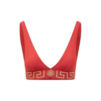 VERSACE Greca detail Bikini Top