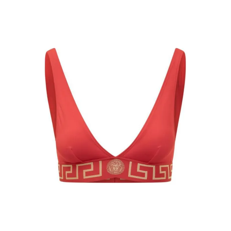 VERSACE Greca detail Bikini Top-0