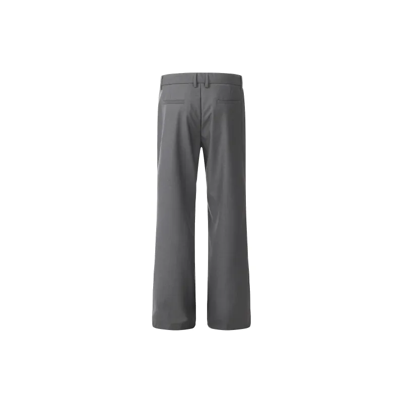 TESTUNG Effortless Style Cleanfit Business Suit Casual Pants With Draping Effect Unisex Black Single Item-22