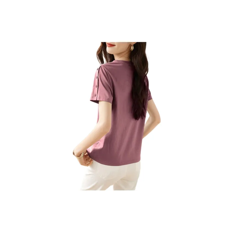 Mo Han Yi Mei T Shirt Women's Rubber Pink-1