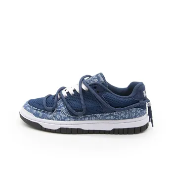 VXDT Skateboard Shoes Unisex Low Top Navy Blue