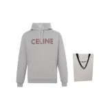 CELINE Sweatshirts Men Gray