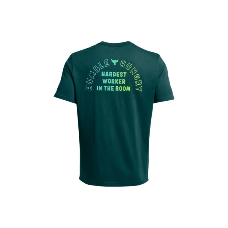 Under Armour UA Project Rock T Shirt Men's Aqua-1