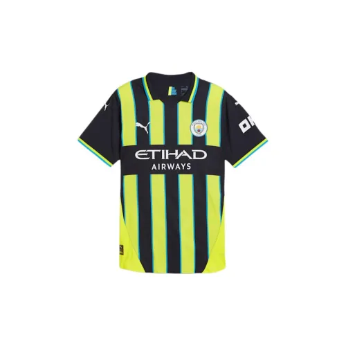 PUMA Manchester City Football Club Soccer Jerseys Men Yellow/Blue