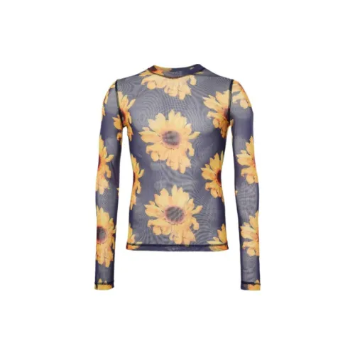 JW Anderson Floral-print Sheer Top