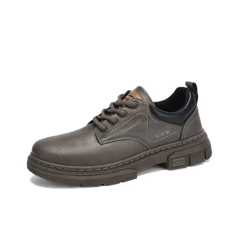 Warrior Dress Shoes Men's Dark Khaki Black-1