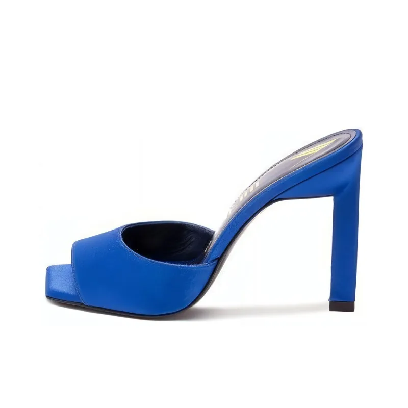 The Attico Rubber Sole Abrasion Resistant Slide Slippers Women's Blue-0