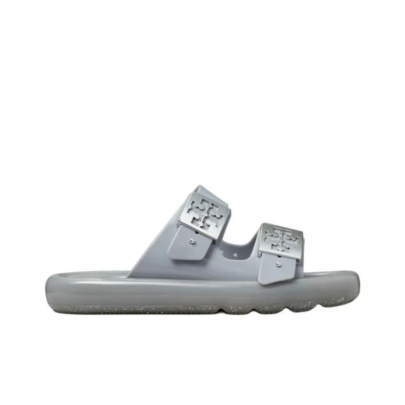 TORY BURCH Slide Slippers Women's Light Gray-1