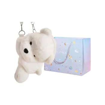 GOX Plush Shoulder Bag Regular Women's White