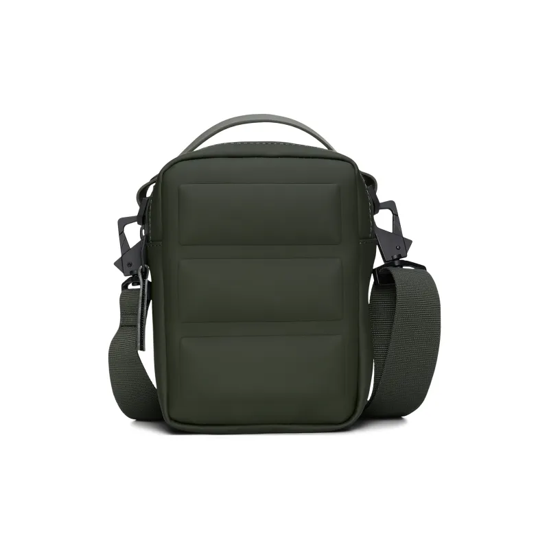 Rains Polyester Crossbody Bag Sports Handbag Regular Unisex Black/Green/Sand Dune Yellow-2