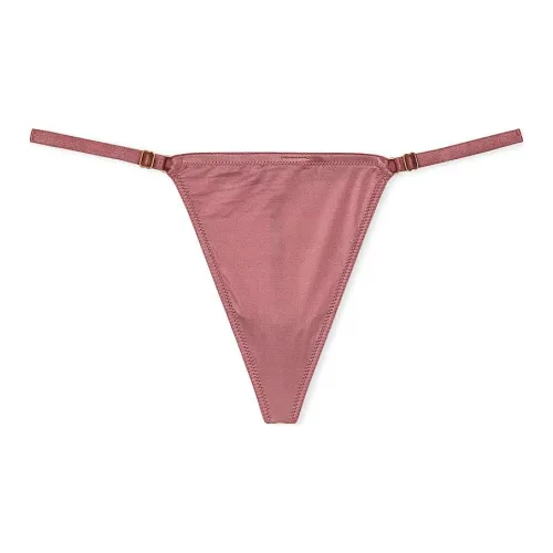 Victoria's Secret Very Sexy V Hardware Adjustable V String Panty / V R Underpants Women's 1 Pack Vintage Rose
