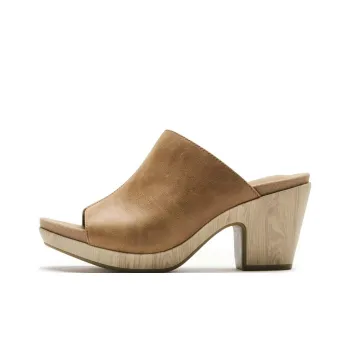 ROCKPORT Rubber Sole Slip Resistant Abrasion Resistant Slide Slippers Women's Brown