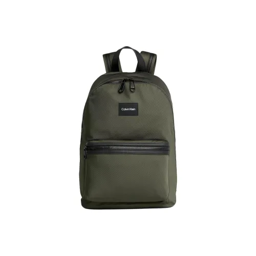 CALVIN KLEIN Recycled Polyester Backpack Men's Dark Olive
