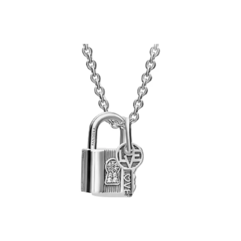 Pandora 925 Sterling Silver Necklaces Women's Rose Gold/Silver/Gold-1