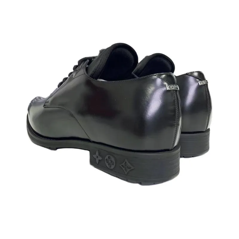 LOUIS VUITTON Dress Shoes Men's Black-4