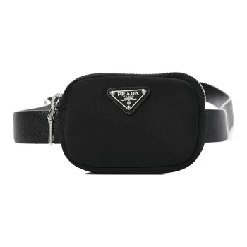 PRADA Nylon Fanny Pack Men's Black