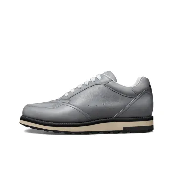Zuti Vintage Casual Calfskin Trainer Shoes Low-Top Skateboard Shoes Men's Gray Blue