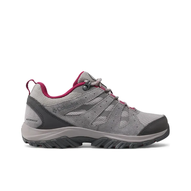 Columbia Anti Slip Wear Resistant Low Top Trekking Shoes Women's Gray Pink-2