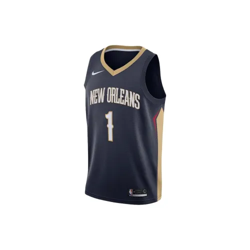 Nike X NBA New Orleans Pelicans Basketball Jerseys Men Blue