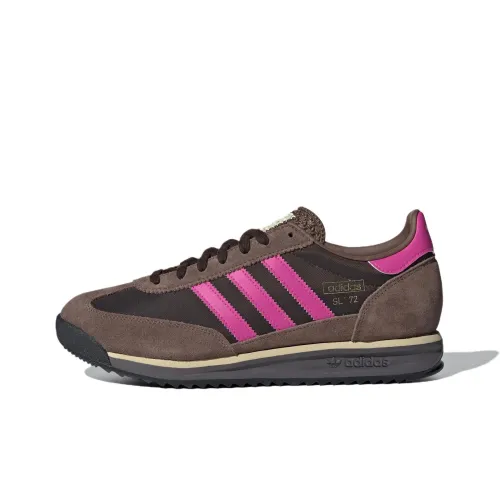 Adidas Originals SL 72 RS Skateboard Shoes Unisex Low-Top Dark Brown/Bright Fuchsia/Rocky Earth Brown