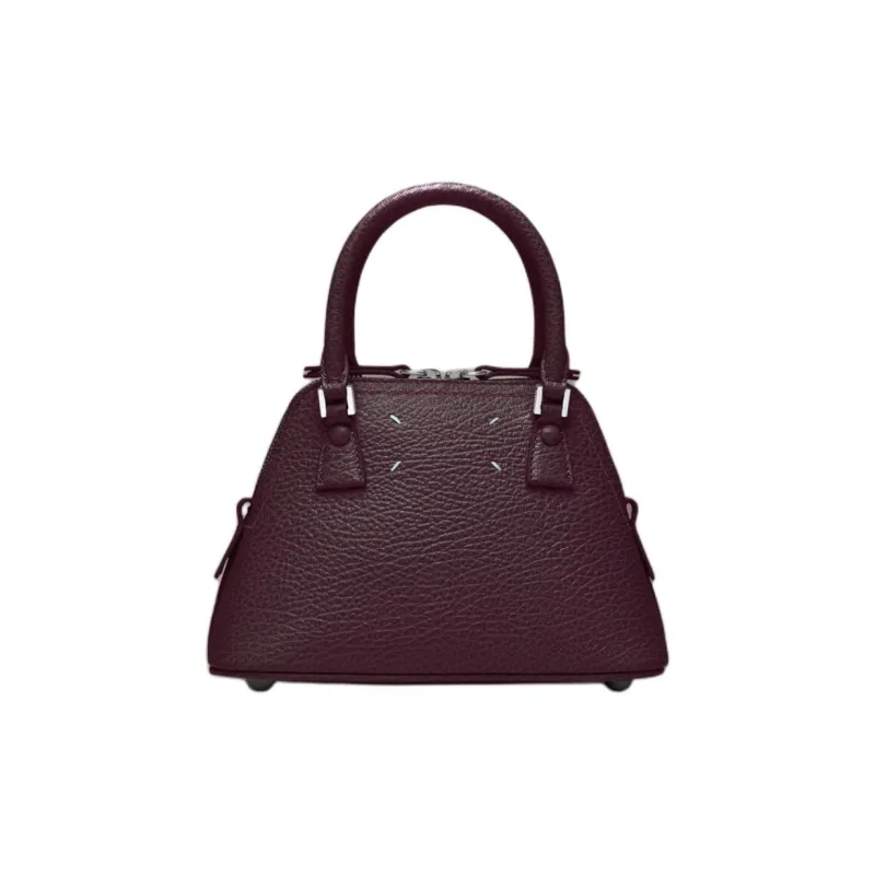 Maison Margiela 5AC Grain Calfskin Shoulder Bag, Crossbody Bag, Handbag Micro Women's Merlot-2