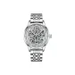 White Case White Dial Steel Band