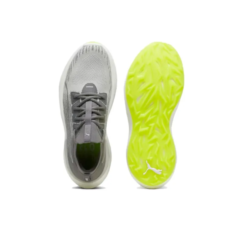 PUMA Electrocat Nitro Anti Slip Wear Resistant Low Top Golf Shoes Men's Gray Yellow-3