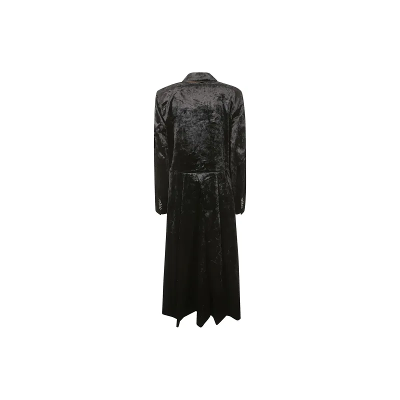UMA WANG Double Breasted Velvet Coat-1