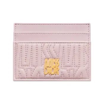 DIOR Miss Dior Lambskin Card Holder Women's Light Pink