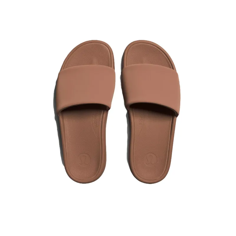 Lululemon Restfeel Slide Slip Resistant Abrasion Resistant Slide Slippers Women's Cocoa-3