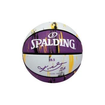 SPALDING Rubber Basketball White Purple Lakers Kobe Bryant Size 6 Ball Training Unisex