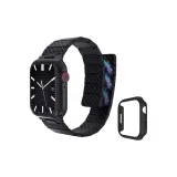 Carbon Fiber Pattern Strap (Magnetic)+PC Semi-Enclosed Protective Case