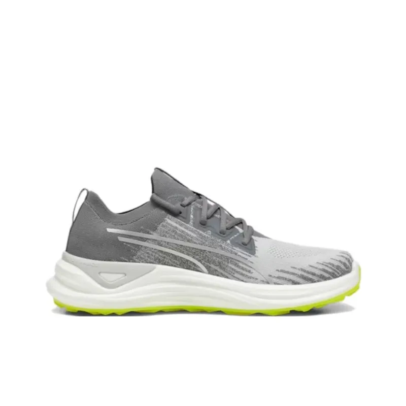 PUMA Electrocat Nitro Anti Slip Wear Resistant Low Top Golf Shoes Men's Gray Yellow-1