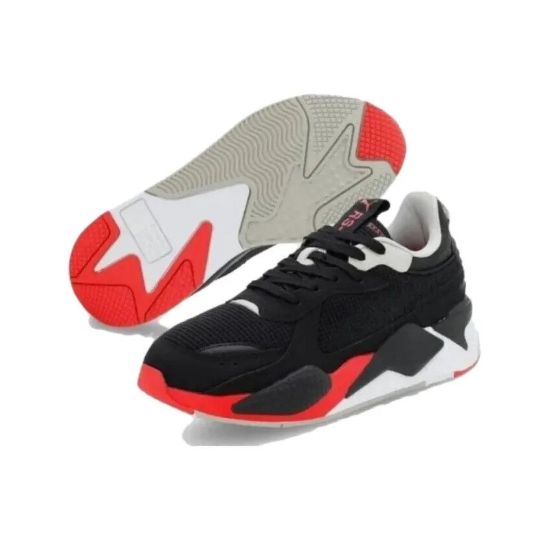 PUMA RS X Slip Resistant Low Top Casual Running Shoes Men's Black-4