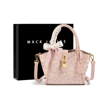 MACKJANICE Handbags Heart Embossed Pink