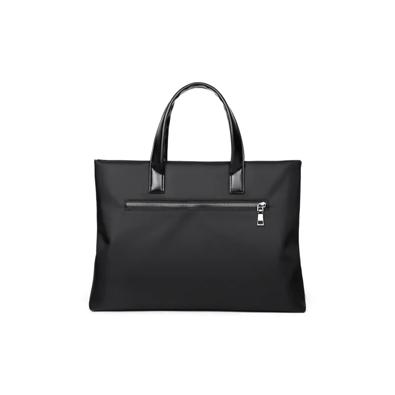 DOSRFINI Nylon Briefcase File Bag Men's Black/Blue-2