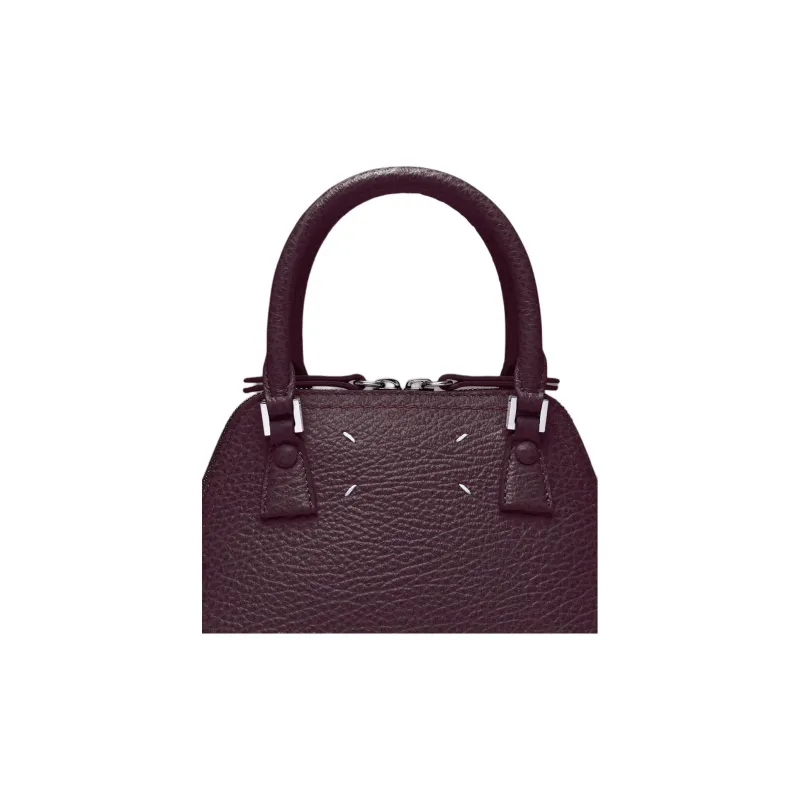 Maison Margiela 5AC Grain Calfskin Shoulder Bag, Crossbody Bag, Handbag Micro Women's Merlot-3