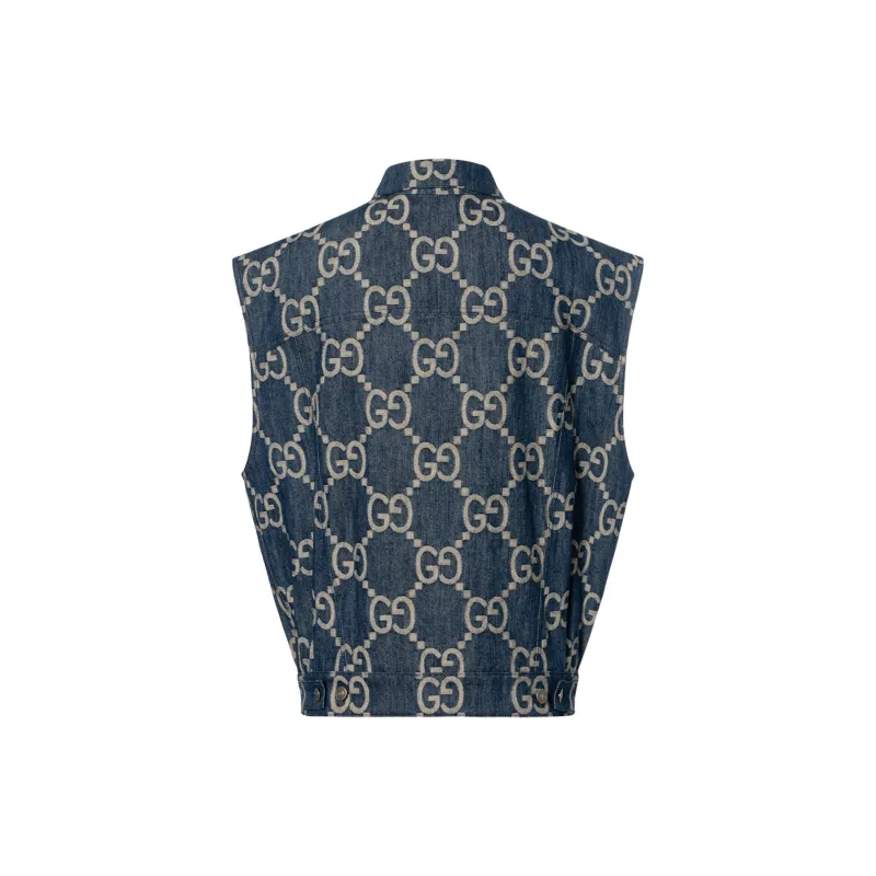 GUCCI Pineapple SS22 Vest Men's Blue-1