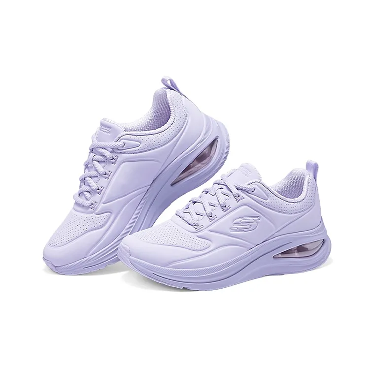 Skechers Lightweight Support Height Increasing Low Top Running Shoes Women's Lavender-2