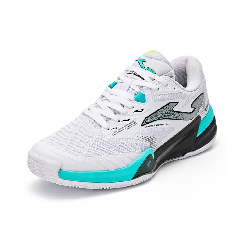 Joma Shock Absorbers Low Top Tennis Shoes Men's White/Green-2
